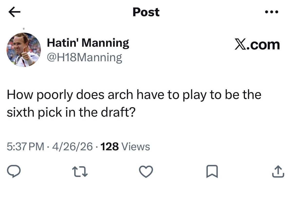 Hatin' Manning tweet media