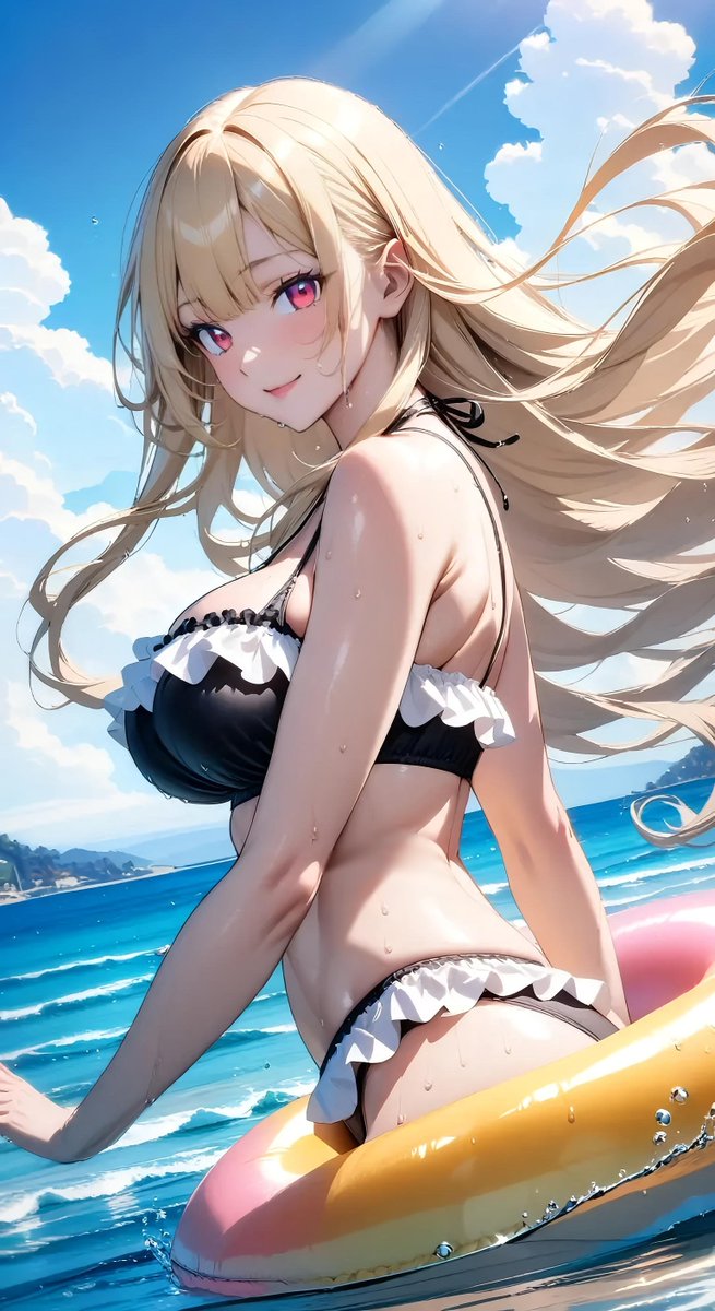 Felicia_AQUA's tweet photo. ｷﾀﾜｧ━━━━━━(n'∀')η━━━━━━ !!!!
 #AQUAビーチタイム
SFW illustration
ゴールデンウィークスタートですか？
🏝🫧
今週も水曜日・木曜日の2日間開催🏖
【参加方法】⬆タグを付けてコチラを引用リポストして下さい♬.*ﾟ

テーマ：ビーチ／プールなど水辺ならOK🫧🏖🩵🐬

ルールはいつもの感じです♪
注意事項はALT/代替を確認♪
※アンケートで木曜日も人気でしたので今週もお試しで2日間させて頂きます🛟
皆様と楽しい時間を過ごせますように🐬