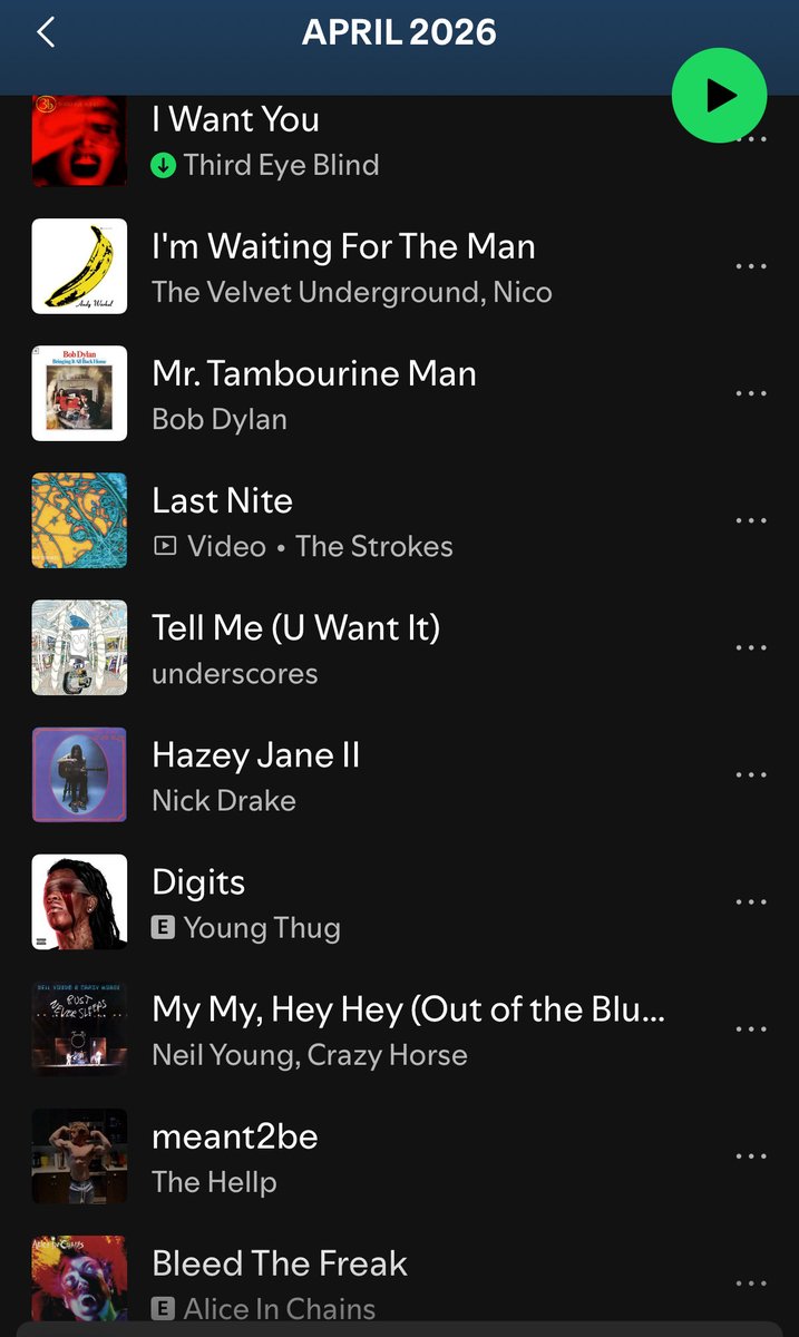 _willcam's tweet photo. songs of the month https://t.co/CEaWZcMTiY