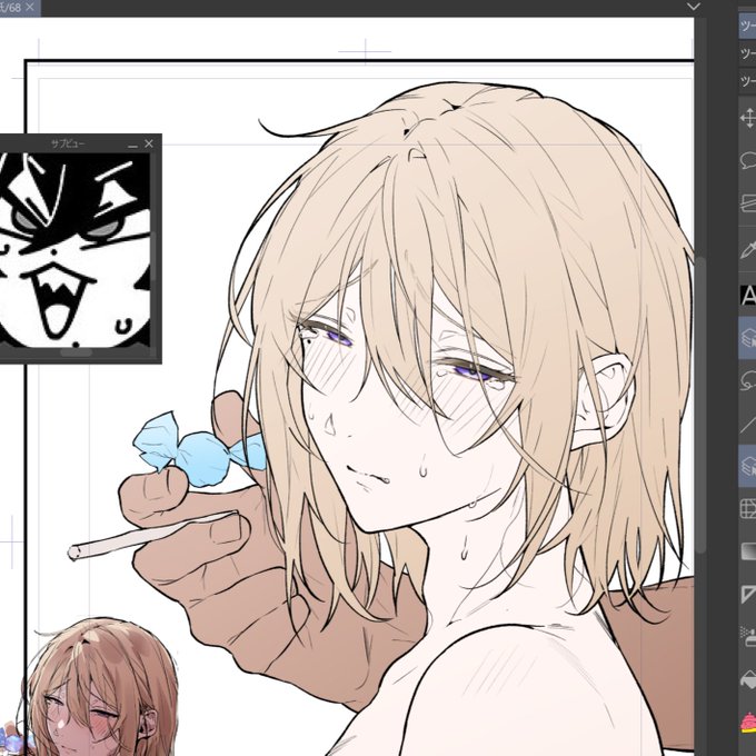 色塗りほんまに嫌いやったけど、線画を頑張ることで克服した感ある 