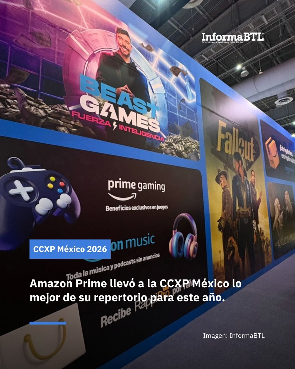 InformaBTL's tweet image. #AmazonPrime estuvo presente en la #CCXP México 2026 con #experiencias inmersivas para #TheBoys y la nueva serie protagonizada por #NicolasCage, #SpiderNoir.

Los asistentes disfrutaron de la ambientación realizada por #TolkaEstudio.

¿La visitaste? Si no, acá hay fotos.