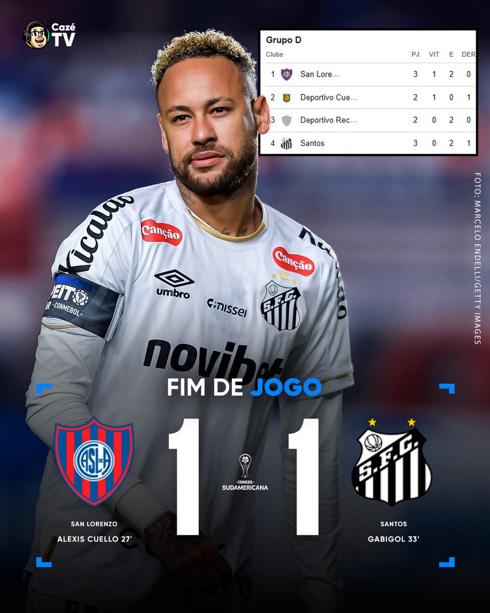 CazeTVOficial's tweet image. COMPLICADÍSSIMA A SITUAÇÃO DO SANTOS NA SUL-AMERICANA! 🥴 O PEIXE AINDA NÃO CONSEGUIU NENHUMA VITÓRIA!

#Sudamericana #Santos