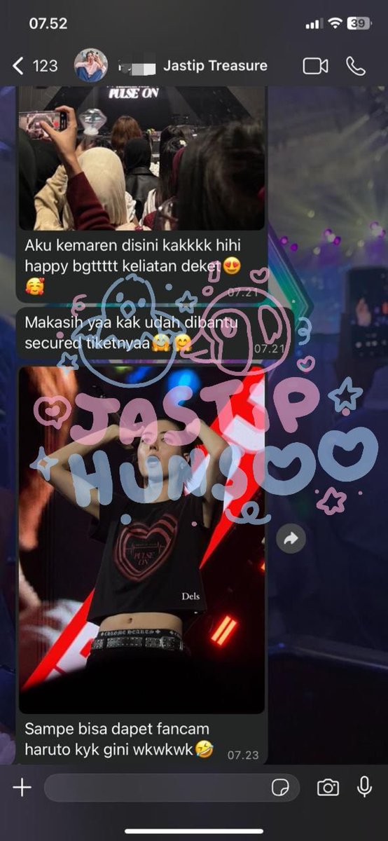 Testi from cust Hunsoo konser Treasure dapet baris kedua baricade 😻 so happy kalo cust selalu dapet rezeki yang bagus gini 😭🫶🏻

#testibyhunsoo