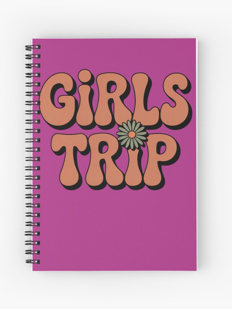 dami_store's tweet image. Get ready for the ultimate getaway with this trendy retro "Girls Trip" design! Featuring a groovy 70s typography and a cute daisy flower, it's the perfect matching outfit for your travel squad, bachelorette party, or summer weekend. #notebook #scarf #apron #girl #girlstrip #girls