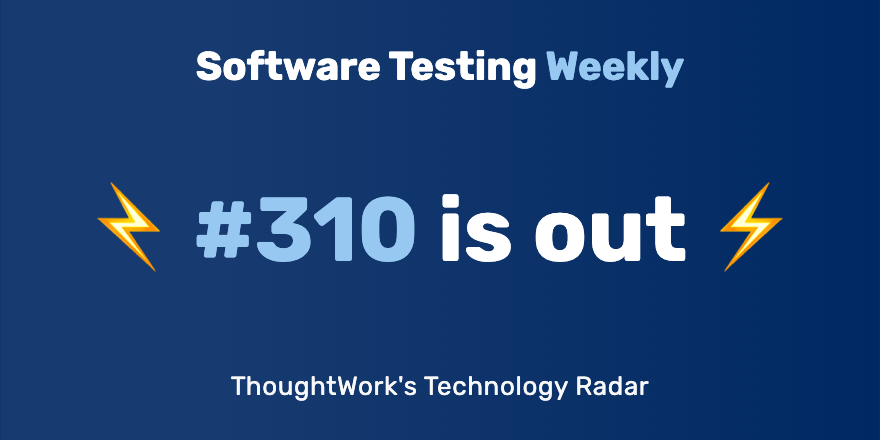 Software Testing Weekly 🚀 tweet media