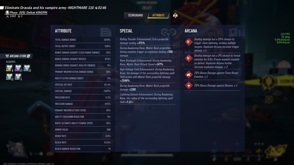 JAAPMEN1's tweet photo. my personal best thor awakening rune build. NM110 solo under 4mins. In 4stack mode nm125 damage reach 5,000B dmg https://t.co/bSM5m4fIqQ
