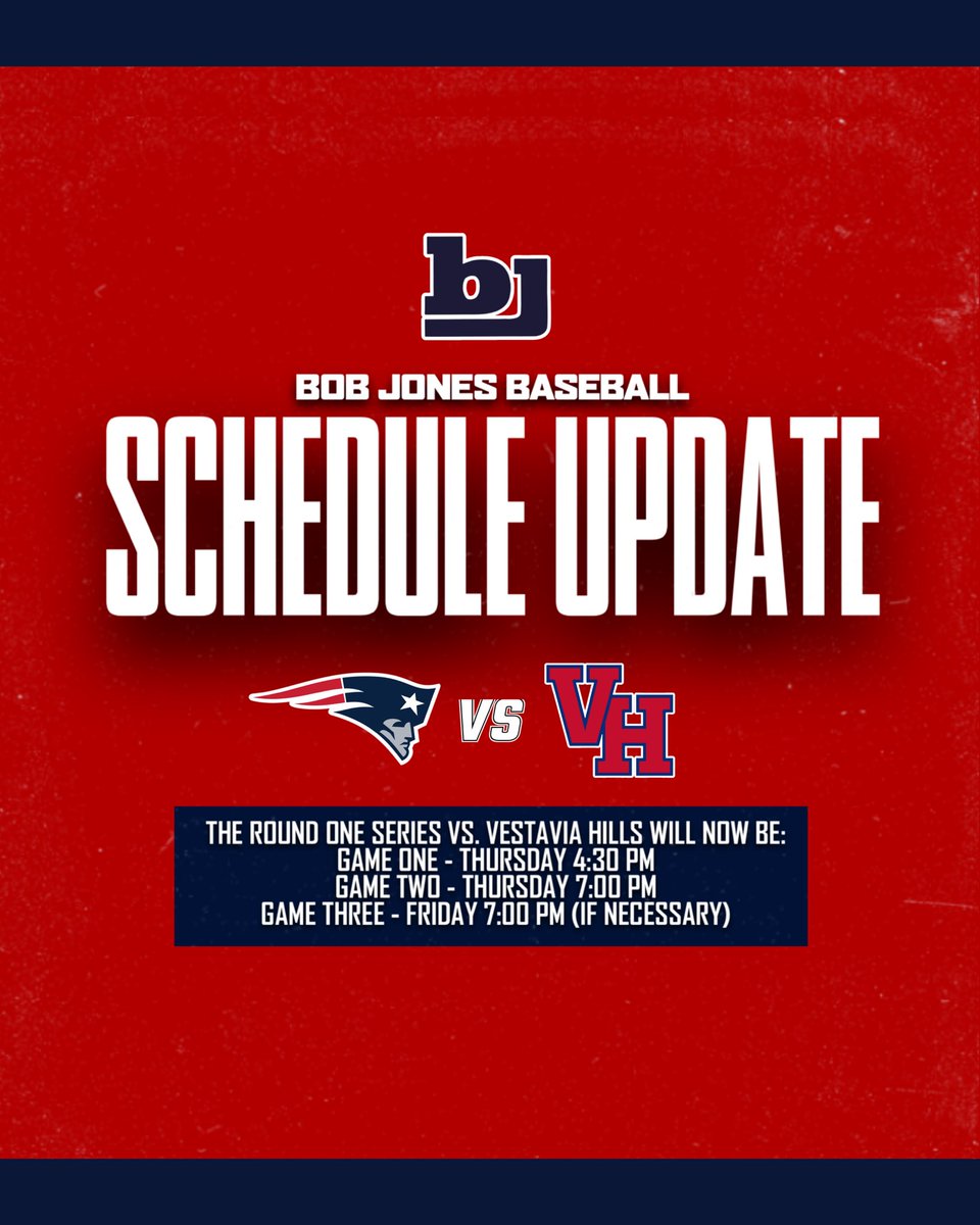 Bob Jones Baseball tweet media