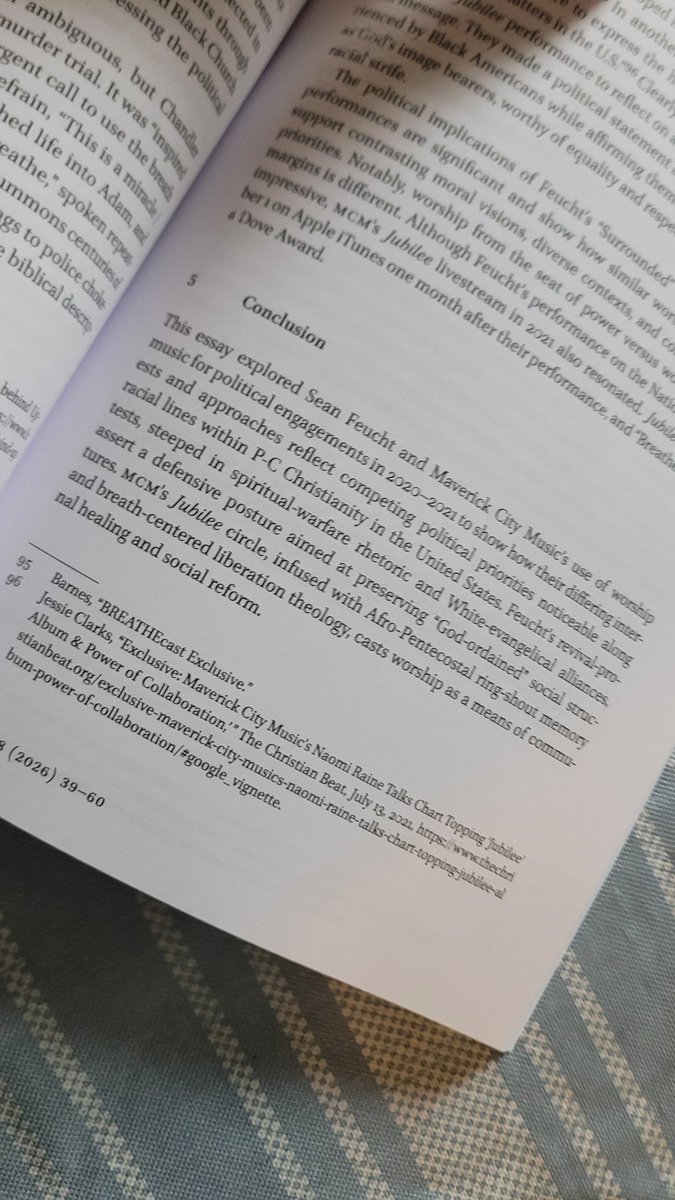 JohnSCarmichael's tweet photo. @seanfeucht @MaverickCityMSC interesting article in Pneuma about your music and politics. https://t.co/R7SWClNZh3