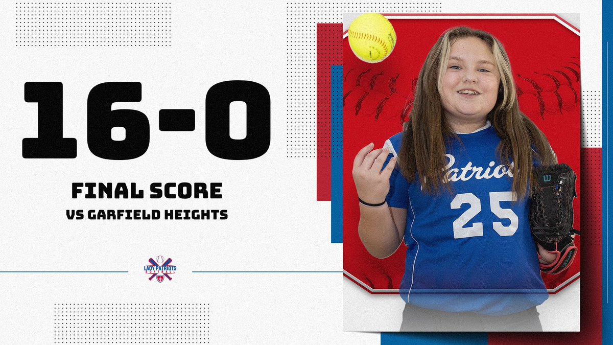 odcspatriots's tweet photo. MS Softball gets the shutout win vs Garfield Heights with A. Tolliver getting the no hitter on the mound today! https://t.co/KBG2YFmm71