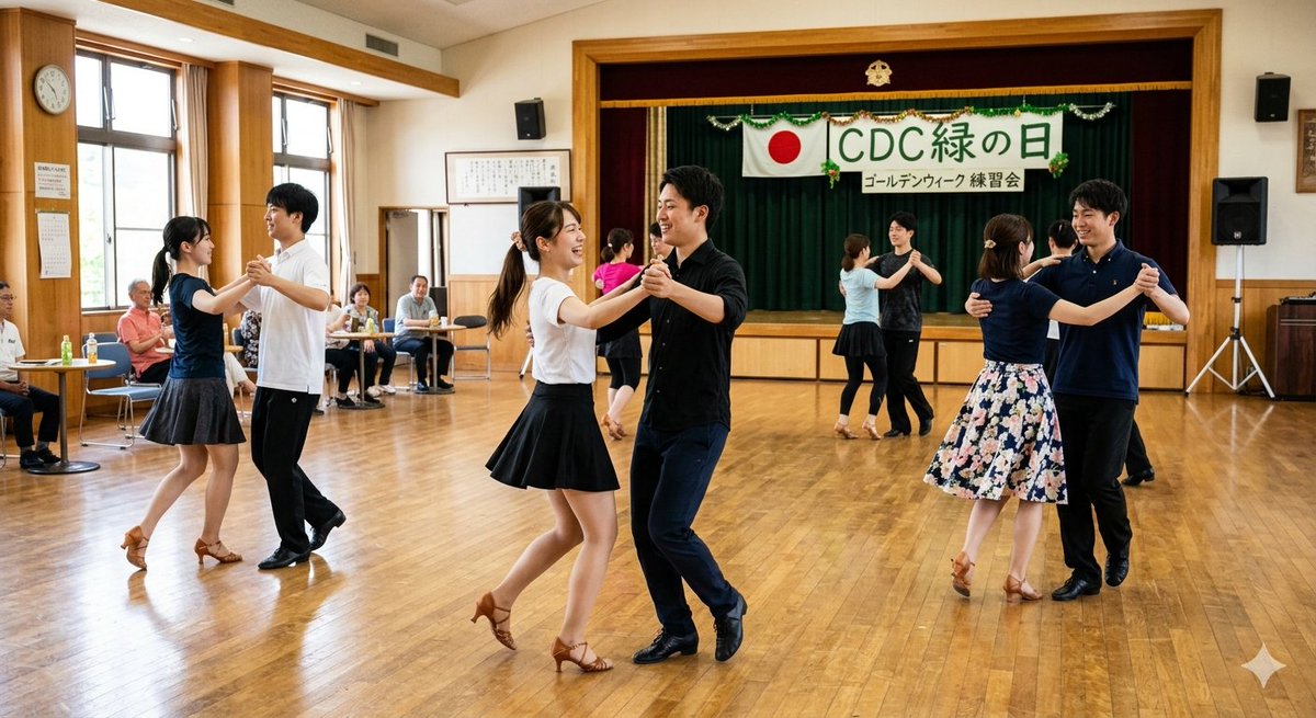 【4/29(水･祝)ＣＤＣ新宿中野第40期第16日目】今夜4月29日(水･祝)は夜19:10より、ＣＤＣ中野第16日目があります。会場は、中野駅南口より徒歩約8分の【中野ゼロ西館3Ｆ学習室4】です。今週は、ワル、スロ、チャ、サンバ、パソで #社交ダンス を一緒に楽しく踊りましょう！
c-dc.org/nakano-a.php