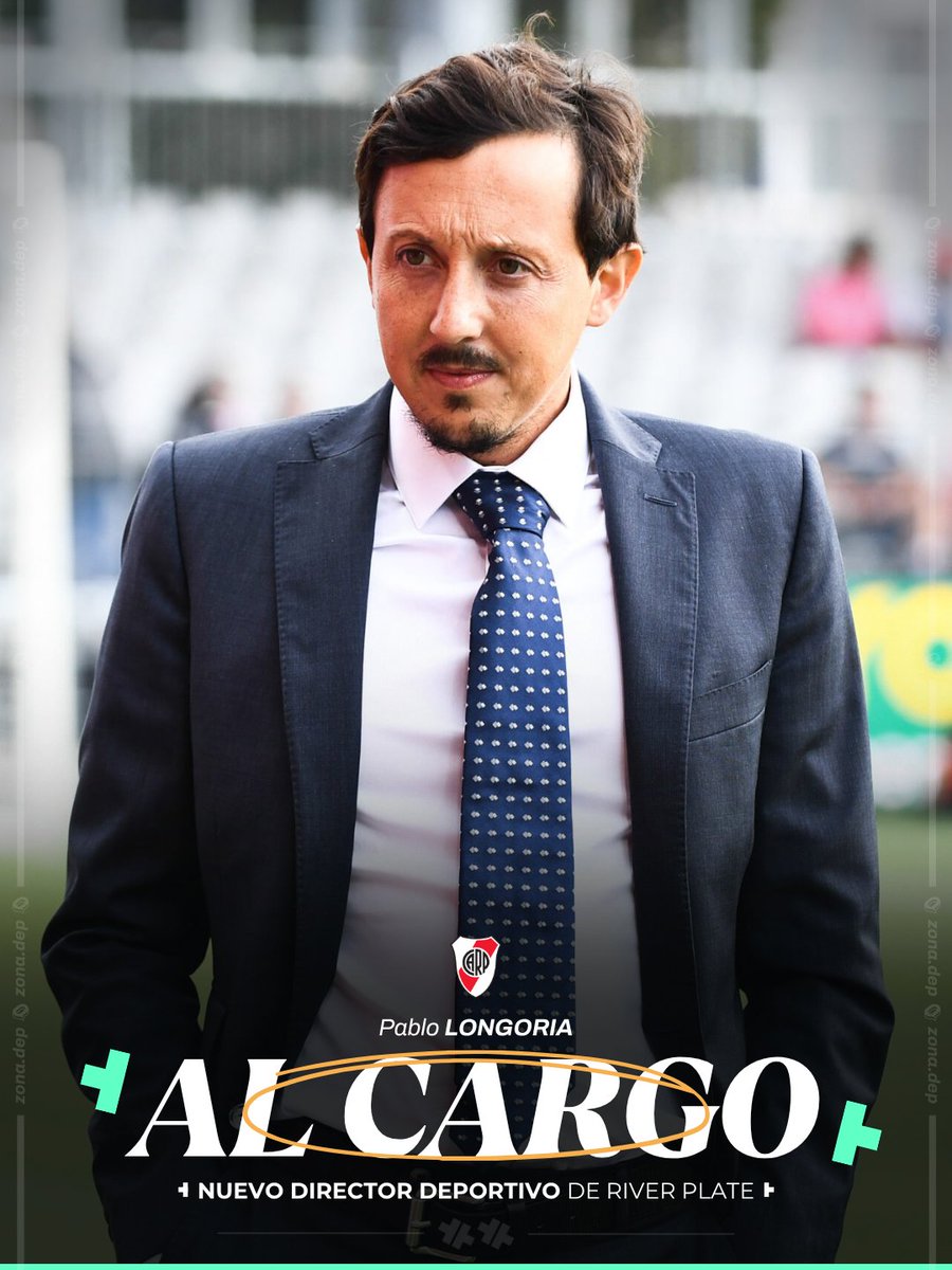 ¡AL CARGO!

🇮🇩 | River Plate anuncia la llegada de Pablo Longoria como Director Deportivo. 

▶️ | Coordinará el fútbol profesional y formativo, el scouting, la gestión de contratos, el análisis de rendimiento y el desarrollo deportivo.

▶️ | Dependencia directa de Stefano Di