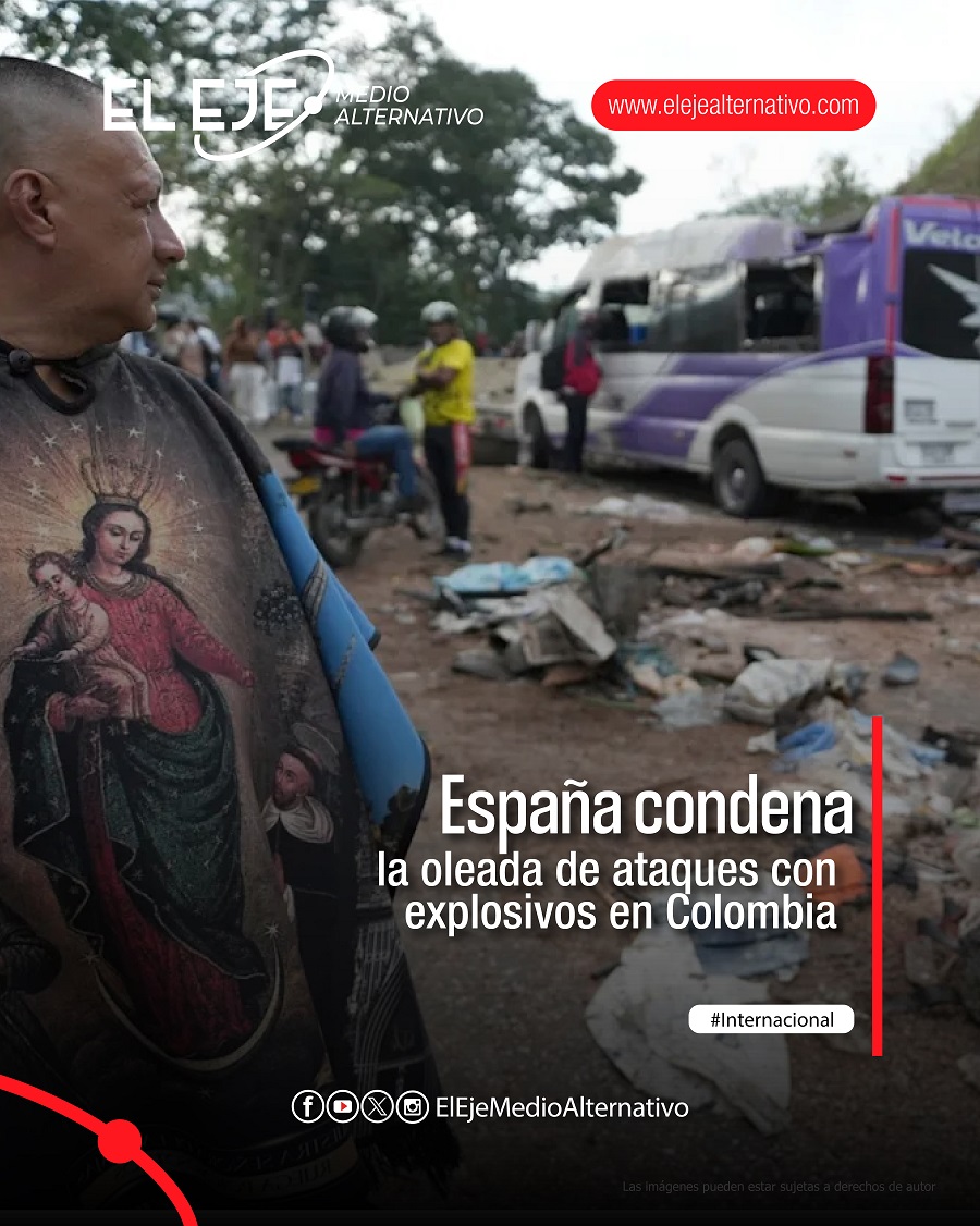 eje_periodico's tweet image. #Internacional

España condena la oleada de ataques con explosivos en Colombia

Ampliación de esta noticia en 🔽🌐 elejealternativo.com/espana-condena…