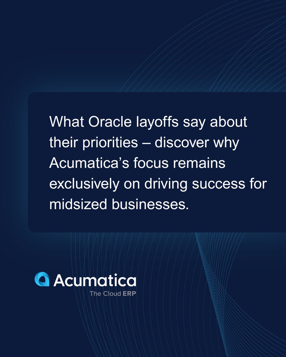 Acumatica tweet media