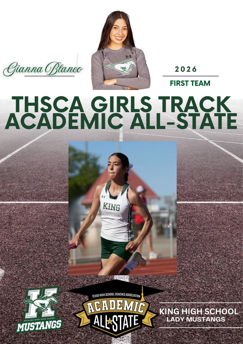 cckingtrack's tweet photo. Congratulations to our Lady Mustang Track members for receiving the Texas High School Coaches Association Academic All-State recognition. Well earned and deserved! https://t.co/bBXUi4avzC