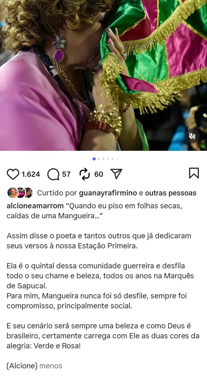 Alcione informa: Deus é Brasileiro e Mangueirense