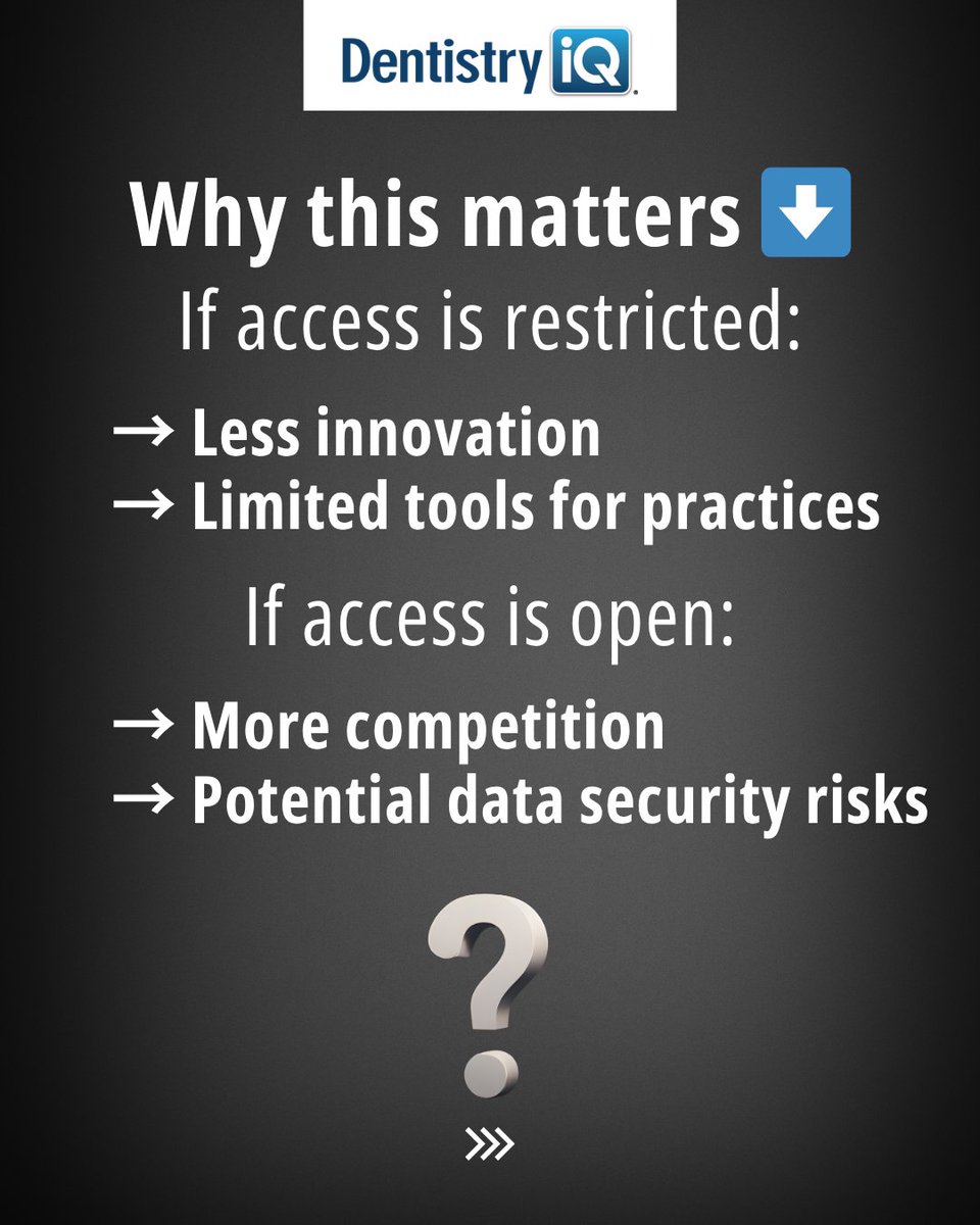 DentistryIQ's tweet image. The dental industry is facing a major shift... and it all comes down to data ownership.

This isn’t just about software… it’s about control, privacy, and the future of care.

Learn more: dentistryiq.com/newsworthy/ind…

#DentistryiQ
#DentalIndustry 
#HealthTech 
#PatientData