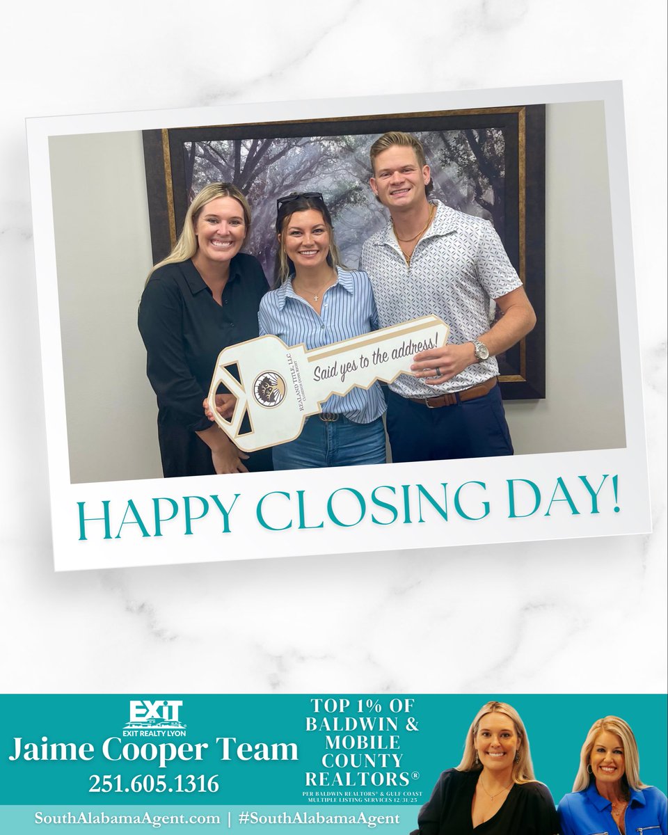 JaimeLyonCooper's tweet image. Congratulations to the Thrasher’s on their new Saraland home! 🏡

Jaime Cooper Team 📲251.605.1316 #Realtor #SouthAlabamaAgent #realestate #saralandalabama #sold  
🔗 southalabamaagent.com/homes-for-sale/