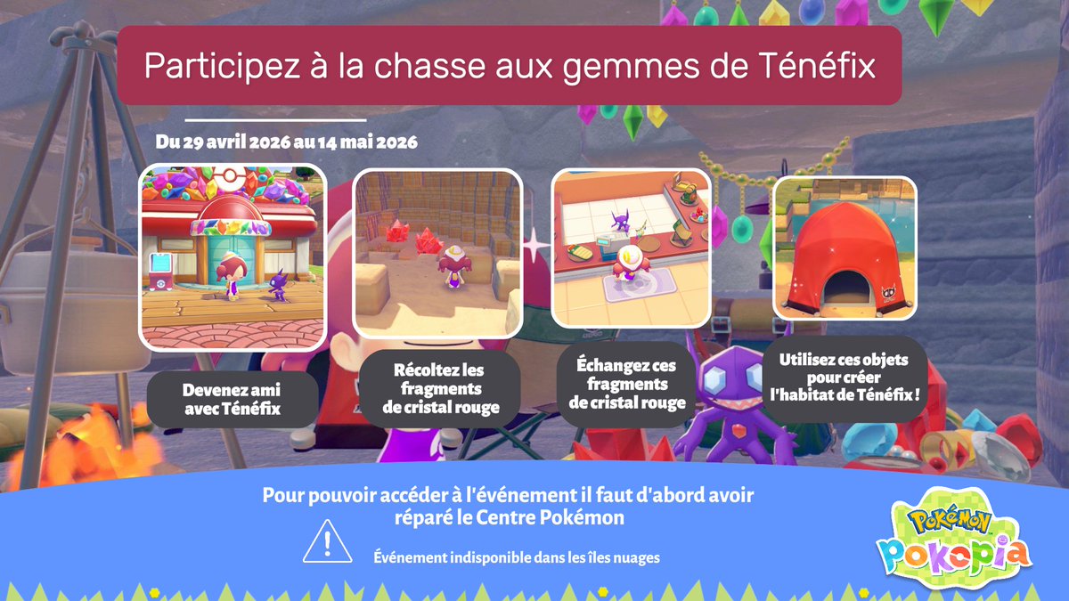 🔔 L'événement « la chasse aux gemmes de Ténéfix » a commencé !   

Pour vous aider à bien démarrer, on vous a préparé un guide avec tout ce qu’il faut savoir 👇

N’hésitez pas à RT et Like pour nous soutenir et aider la communauté 💙