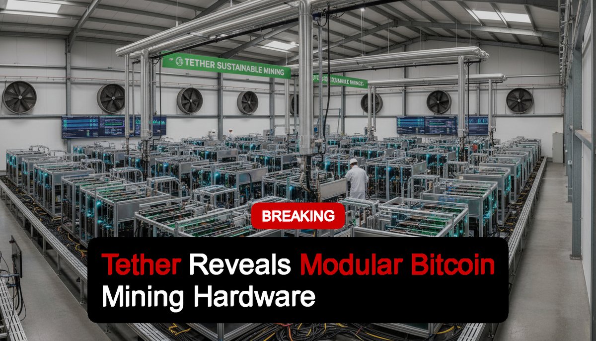 tethernewsx's tweet image. Tether Reveals Modular Bitcoin Mining Hardware

Tether unveiled modular Bitcoin mining hardware, hinting at a bigger infrastructure play aimed at sustainability and market impact.

Bullish on Tether mining

tethernews.com/tether-targets…

#tether #USDT