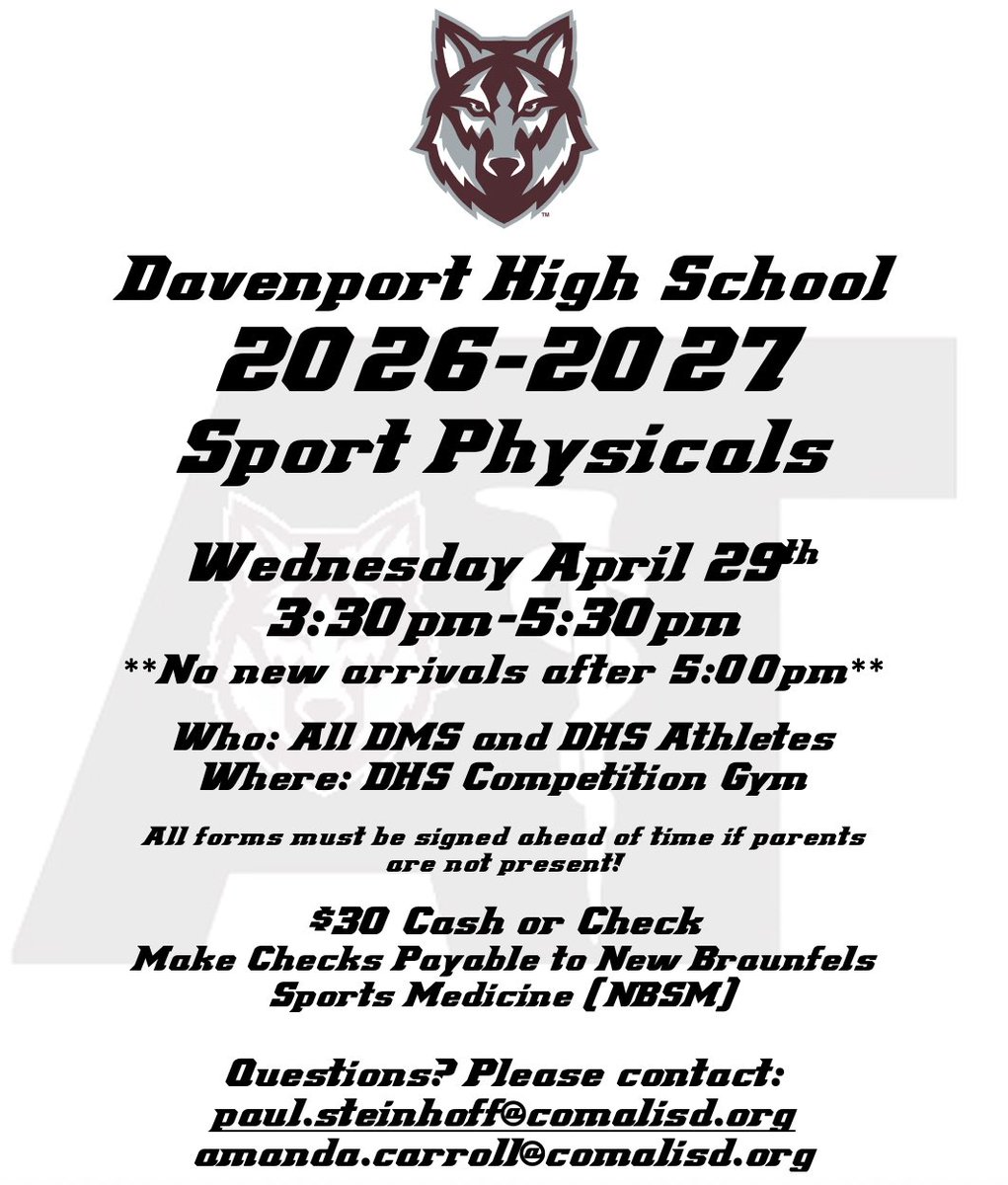 Davenport HS Athletic Training tweet media