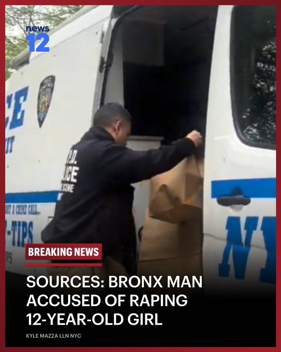News12BX's tweet image. BREAKING NEWS: A 34‑year‑old Bronx man was arrested following an alleged rape, according to police sources.
 
#News12BX #Crime