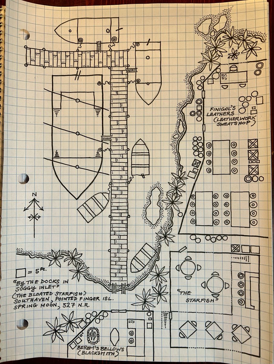 fugitivehistor1's tweet image. Session #45 of #dnd5e campaign postponed today. But I did finish the #map! Ups and downs. A little more world building in Southaven and I’m ready for the next little “arc” after the Mad Lord’s tower. “One map ahead” is the best DM advice I can give! #art #dnd #ttrpg