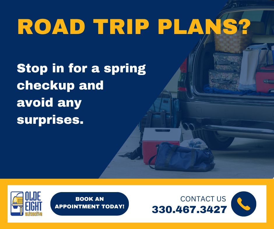 olde8auto's tweet image. Already daydreaming about summer road trips? 🗺️🚙 The best time to prep your car is before you pack the trunk.

A spring checkup — brakes, tires, fluids, A/C, and more — plus our Car Care Club savings (10% off this month) help avoid surprises on trips.

#Olde8Auto #RoadTripReady