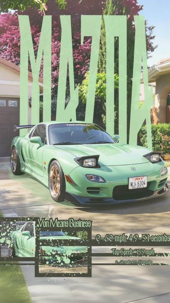 Retromania4ever's tweet image. 🎏🇯🇵🎏 #Mazda RX-7 (FD3S). 
0-60 mph in 4.9 seconds.
Top Speed: 155 mph.
Engine: Features a #rotary engine, known for its high power output from a small displacement.