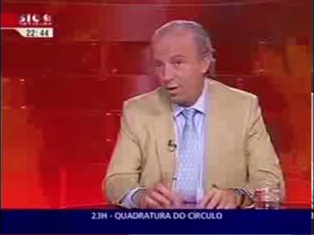 Entrevista de Pedro Santana Lopes interrompida por estrondo forte de origem não identificada