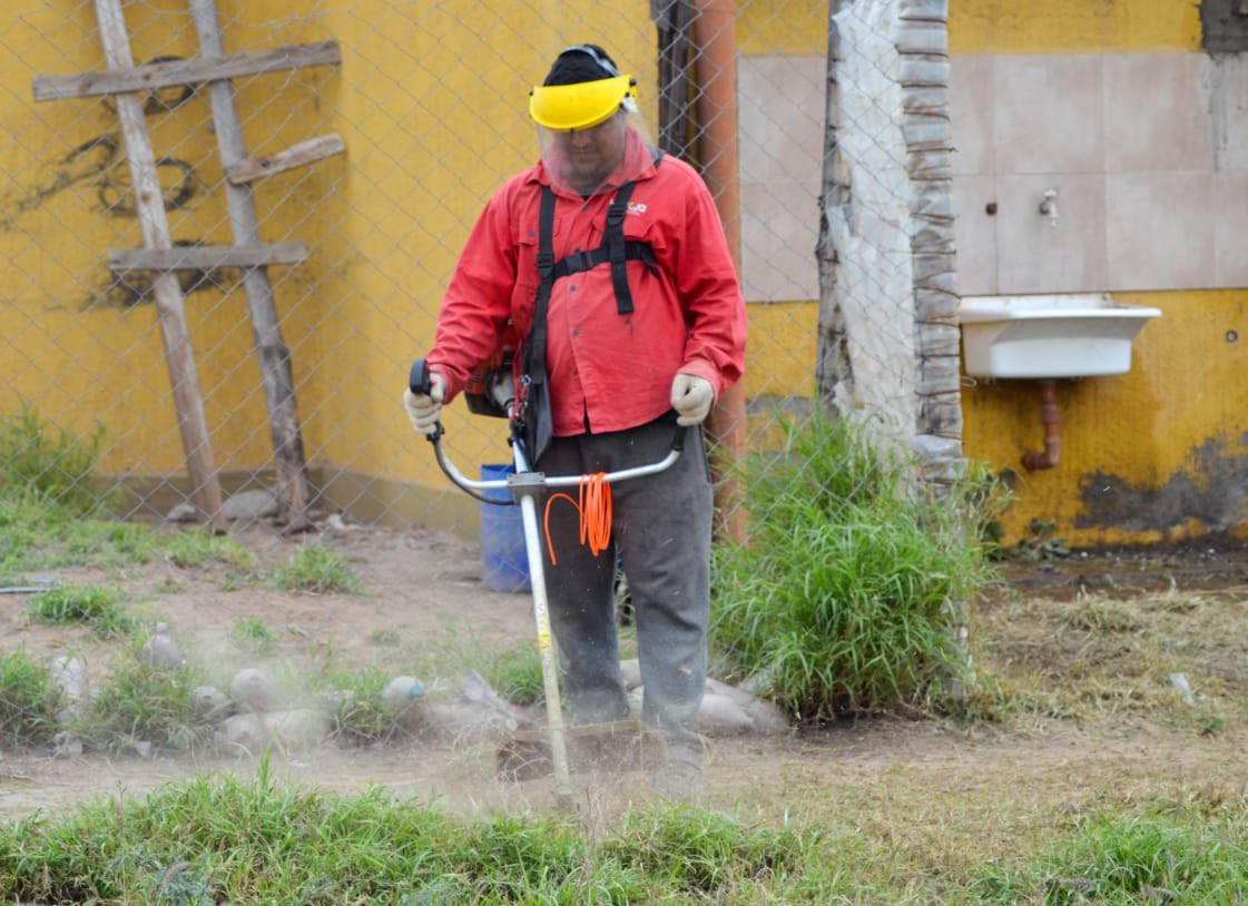 TRABAJAMOS 
En el barrio FRANCISCO I, con tareas de LIMPIEZA y desmalezado.