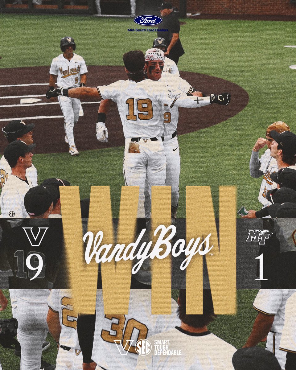 VandyBoys's tweet photo. Beat the Blue Raiders ✅
Beat the rain ✅ https://t.co/XLMSV4ym5M