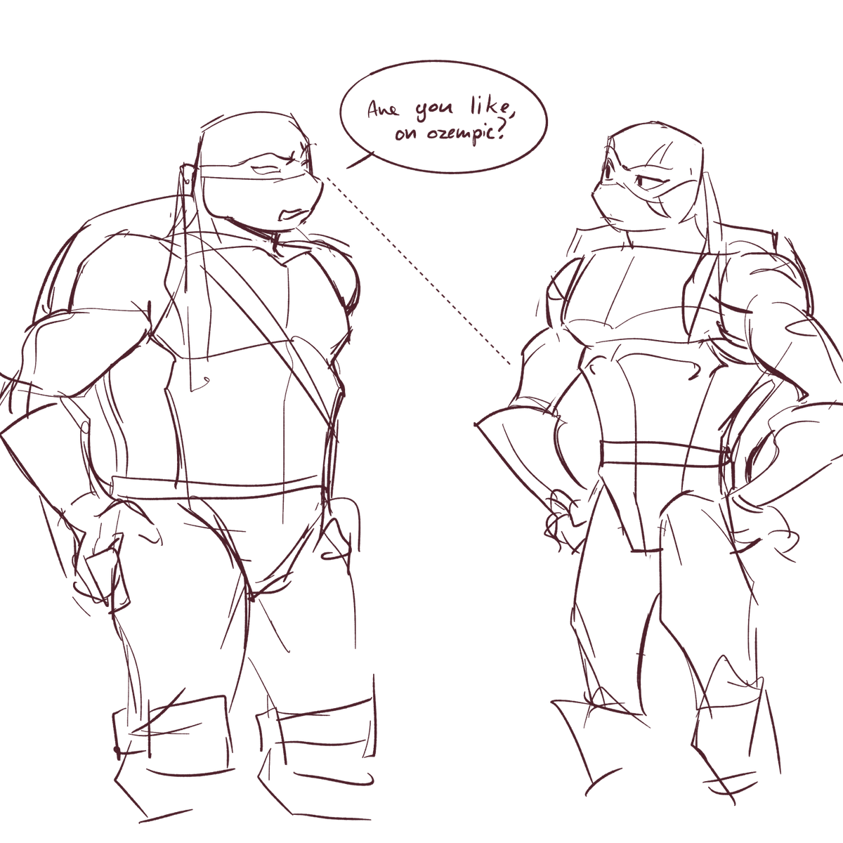 altadesik's tweet photo. I'm too scared of posting doodles on main now but I'm watching #tmnt 2003 and it's peak? https://t.co/yjQM1W0cyN