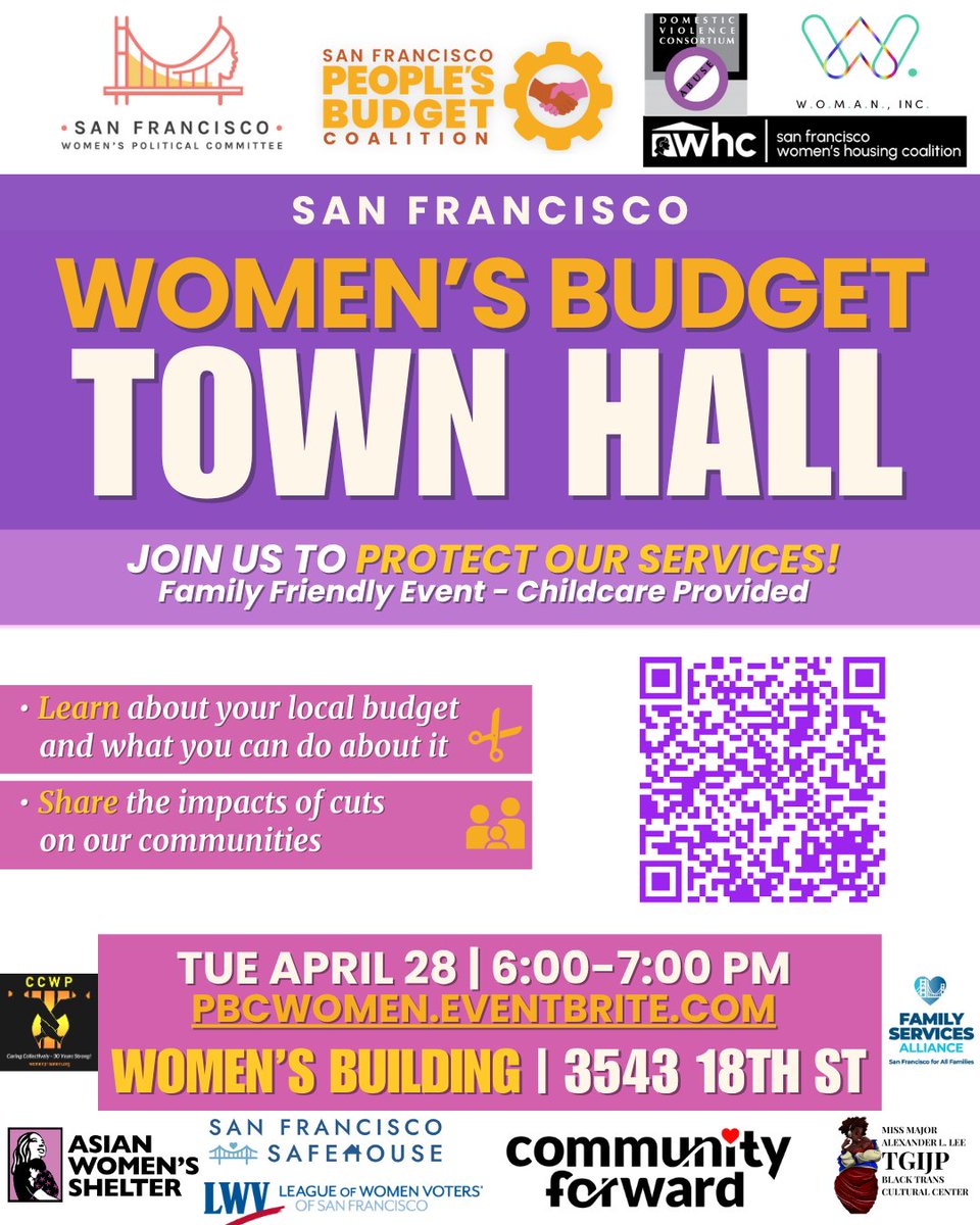 CJCJmedia's tweet photo. Tonight is the SF Women’s Budget Town Hall. RSVP here: https://t.co/bSiGK9exw9. Learn how we can build a budget that reflects women’s real needs and priorities. https://t.co/JJDmw4W5tZ