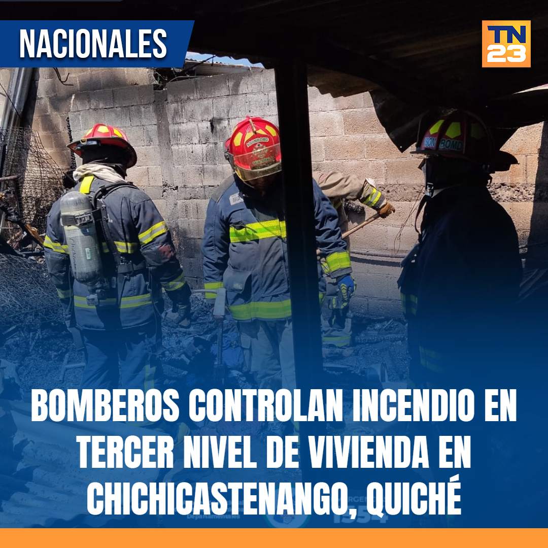 TN23NOTICIAS's tweet photo. 🚨 #Bomberos #controlan #incendio en tercer #nivel de #vivienda en Chichicastenango, #Quiché ➡️ https://t.co/g2YKWuS2Wy https://t.co/lB7zrd1bpb