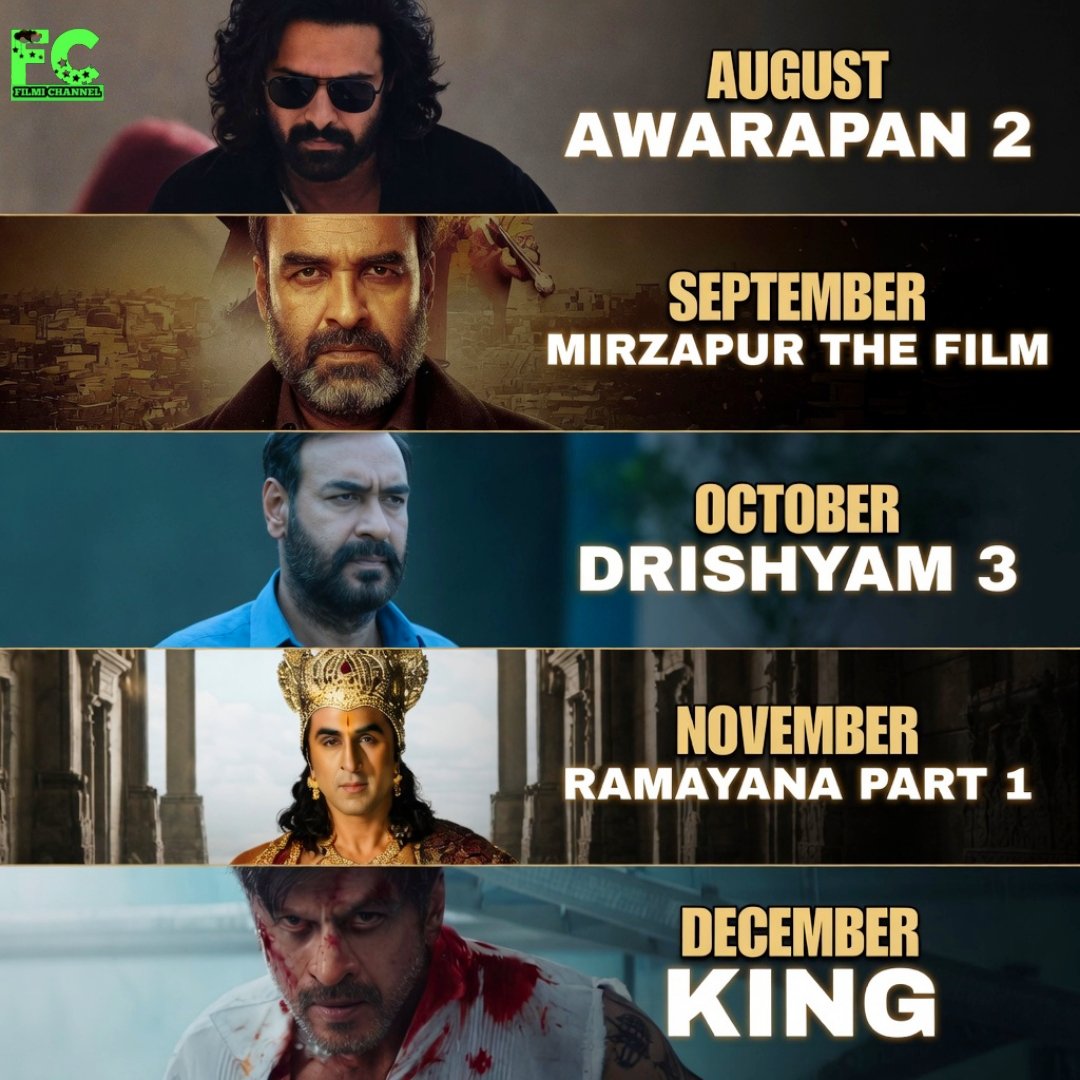 filmichannell's tweet image. 2026 Big Releases 🔥

#Bollywood #Movie #ComingSoon