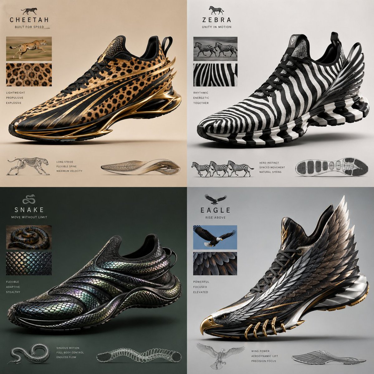 Fusing Nature with Footwear - PromptGather image 1