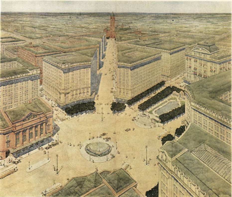 YIMBYLAND's tweet photo. Alternate history where America looks like this because we didn’t plow her cities for highways. https://t.co/bb3hWvjL7c