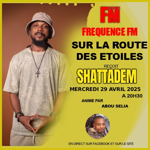 frequence_fm's tweet photo. 🎙️ #SurLaRouteDesEtoiles sur Fréquence FM

🎤 Invité : Shattadem (Galet Ange Patrick)
Artiste ivoirien #Dancehall #Reggae, influencé par Soul/R&amp;B et les grands noms jamaïcains
📅 29 avril 2025
🕣 20h30
🎧 Avec Abou Sélia
📡 En direct (Facebook &amp; site)

🔥 À ne pas manquer ! https://t.co/EUFWVMqRRZ