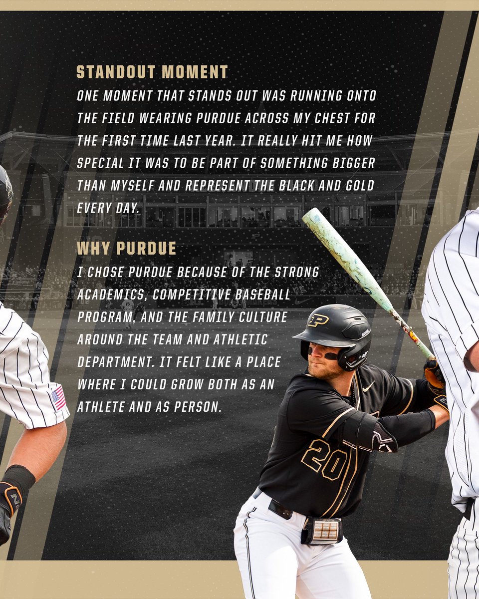 JohnPurdueClub's tweet photo. Student Spotlight Series: Baseball standout Aaron Manias ⭐️⚾️

Your support makes a difference for Aaron on and off the field! Help Aaron and your Boilermaker Student-Athletes hit it out of the park this #PurdueDayOfGiving🚂

Learn more: https://t.co/0hgZFnC5zZ https://t.co/WogCki5GiY