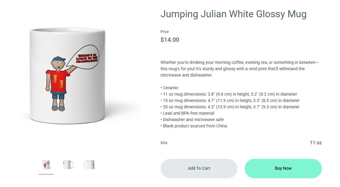 G13Jackson's tweet image. I am excited to announce that J&amp;amp;F has official merchandise available for purchase! This is just the first wave, and more will come in the future! All merch sales will help support my work and future projects! #julianandfriends #98xx #merch #streamlabs