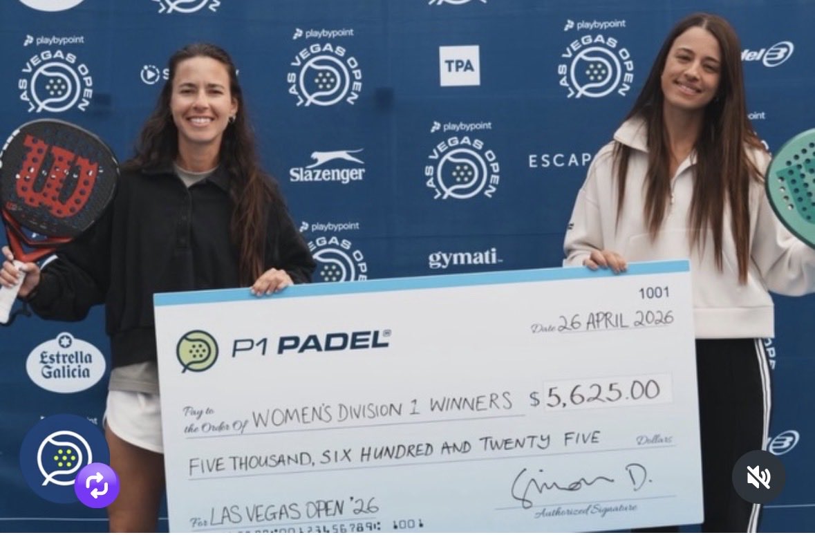 P1Padel's tweet photo. Las Vegas Open 2026 🎾👏

What a weekend!

Huge congrats to all athletes—and especially our winners 🏆 Well deserved.
Thank you to everyone who made it unforgettable 💥

Division 1
Men: Daniel Diaz & Jose David Sánchez Serrano
Women: Anna Cortiles & Luicelena Perez

Division 2
Men: Juan Arraya & Guilherme da Cunha
Women: Khadeejah Sani & Nicole Kalhorn

Division 3
Men: Alvaro Palacios & Jose Romero
Women: Gabriela Colmenares & Andrea Archila

Division 4
Men: Abie Shaoul & Matt Pnini

Until next time 👏
@usapadel @playbypoint