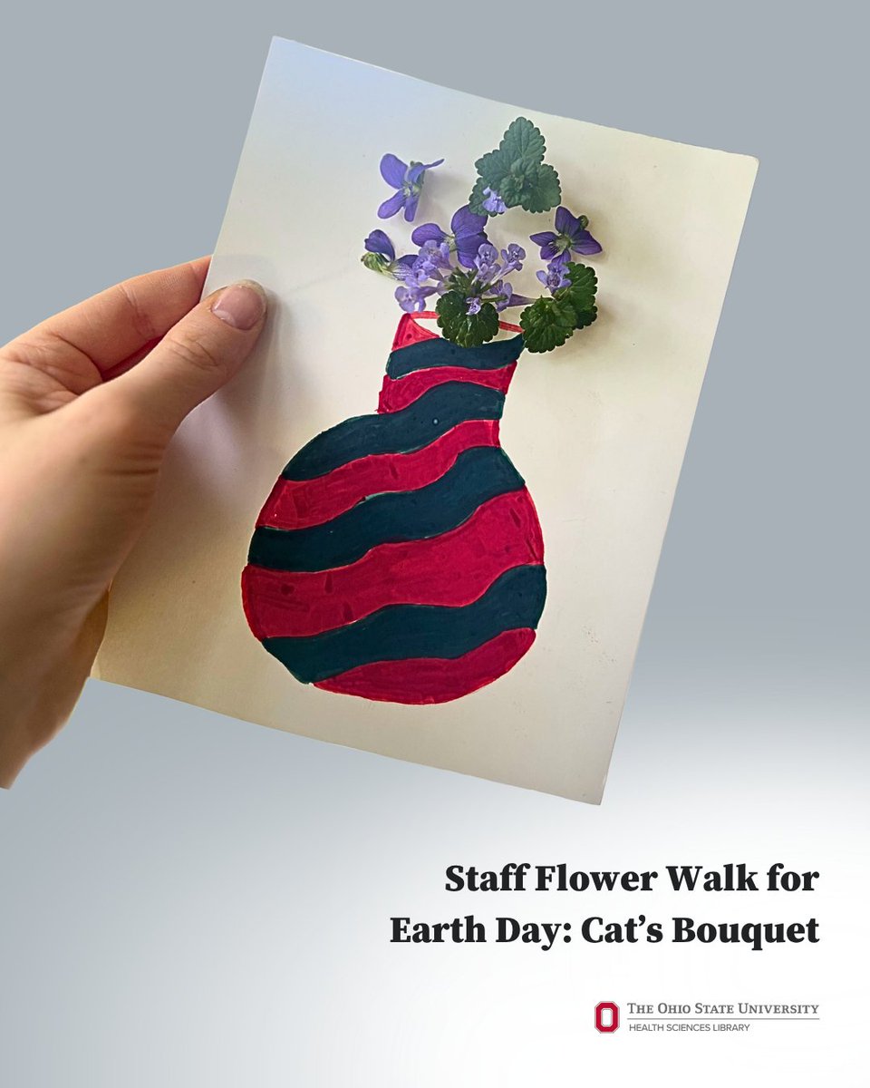 OSUhsl's tweet image. For #EarthDay, Health Sciences Library (HSL) staff were invited to participate in a flower walk. Thank you, Hilary and Cat, for sharing your bouquets!

Even when life is busy, don't forget to take time to enjoy the beauty of our campus. ☀️

#OhioState #MedLibs #OSUWexMed #OSUHSL