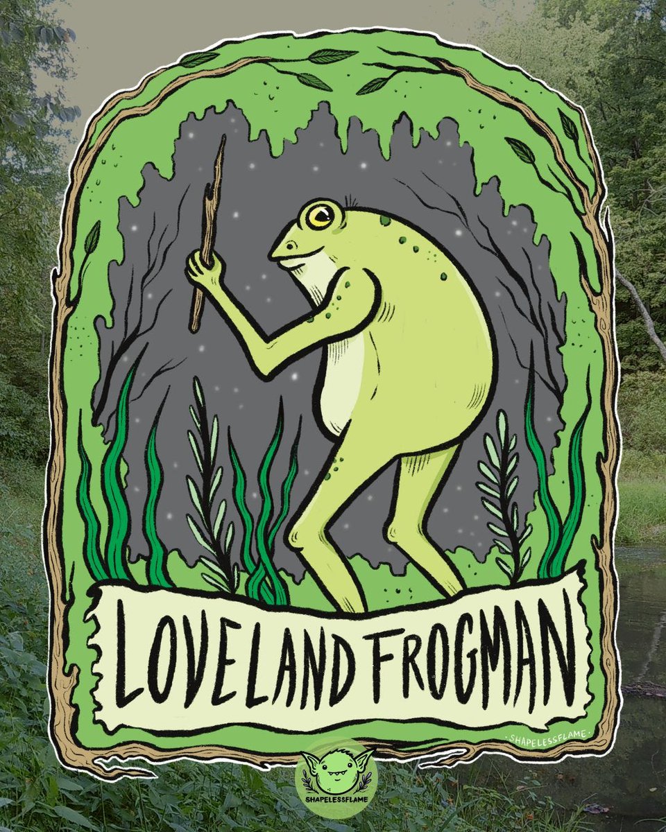 lytnin88's tweet image. #jokeOfTheDay
Ohio may officially recognize the #Loveland #Frogman as its state cryptid.
Flowers, birds . . . now “mysterious bipedal frog guy.”
The only thing missing is the town announcing its own cryptocurrency.
RibbitCoin: the first currency backed entirely by swamp gas.