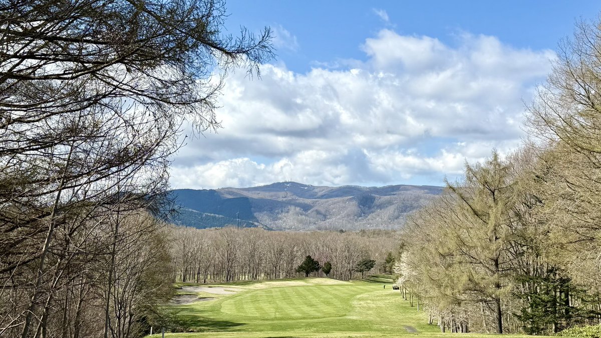 今年最初の北海道ゴルフ⛳️