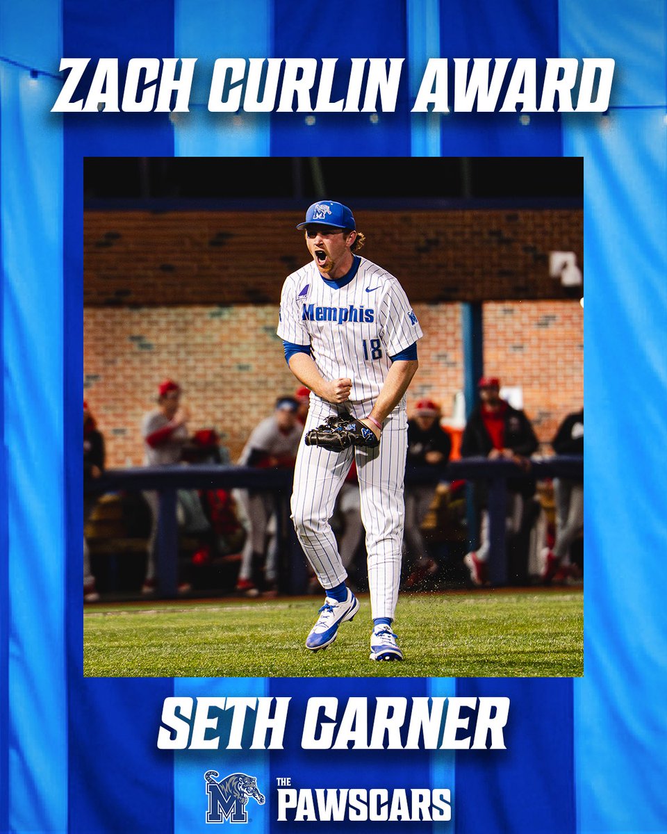 TigersAthletics's tweet photo. 𝐙𝐀𝐂𝐇 𝐂𝐔𝐑𝐋𝐈𝐍 and 𝐄𝐋𝐌𝐀 𝐑𝐎𝐀𝐍𝐄 𝐀𝐖𝐀𝐑𝐃

🏆 Seth Garner | @MemphisBaseball 
🏆 Kennedy Semien | @MemphisSoftball https://t.co/2qXeZaclhS