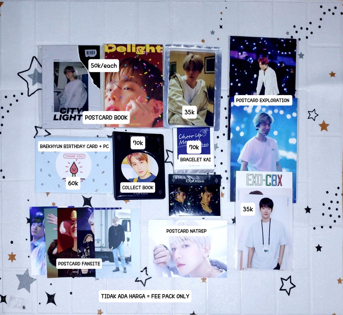 1520CART's tweet photo. wts lfb ina clearance sale exo pc photocard merch md magazine magz kai baekhyun iu lee dohyun svt vernon

> exc pack 5—10k + admin + 1250
> ww shipping with ina adress ✅
> no video condi, overall good condi
> sensitive buyer &amp; time waster ❌ https://t.co/kmzMRM9gTe
