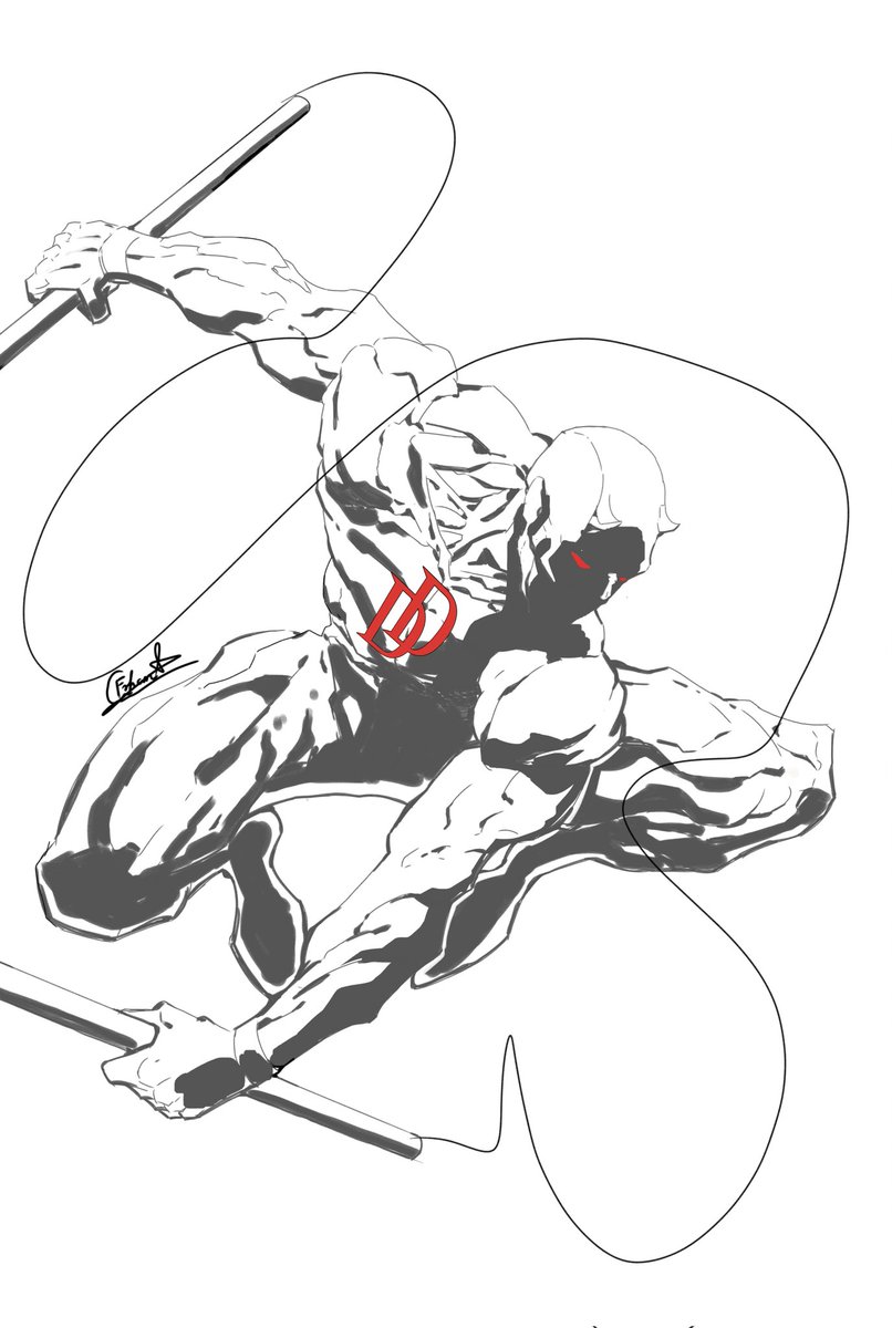 xickshot's tweet image. Daredevil sketch. 
#daredevil 
#marvel 
#marvelcomics
#digitalart