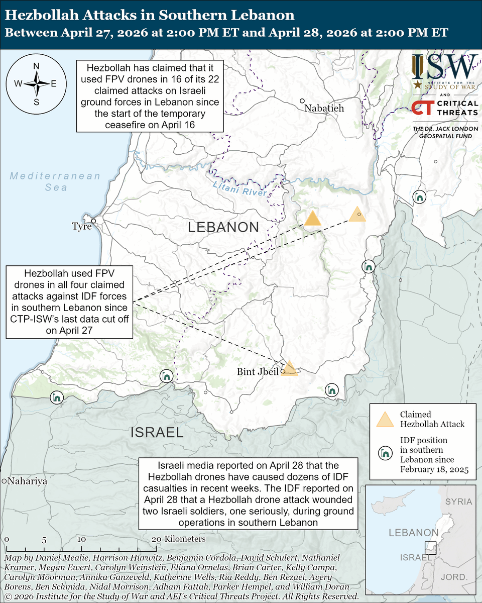 Institute for the Study of War tweet media