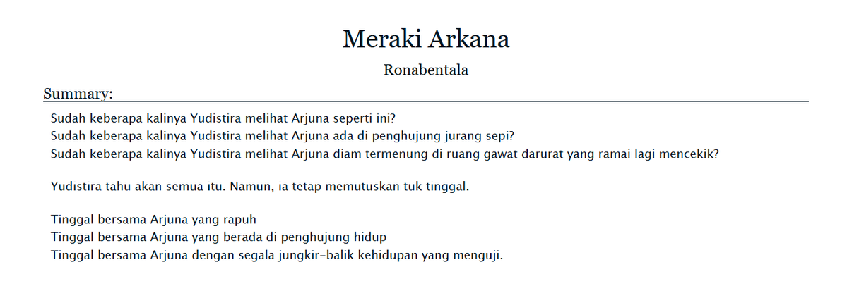 bewithyiu's tweet image. TW // Suicide attempt

#NoteSun oneshoot fanfiction

"Meraki Arkana"

📌archiveofourown.org/works/83922006 

Tag dan trigger warning lainnya ada di komen. Mohon dibaca terlebih dahulu.