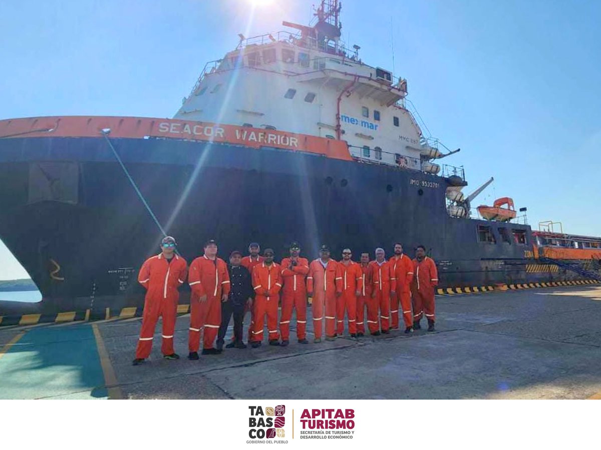 En la #APITAB felicitamos al C. Pascual Mauleón Rodríguez, Jefe de Máquinas IMN del Seacor Warrior, quien concluye una etapa tras más de 30 años en la actividad marítima.
Su trayectoria es motivo de orgullo para la comunidad marítima. ¡Enhorabuena y mucho éxito ⚓️#OrgulloMarítimo